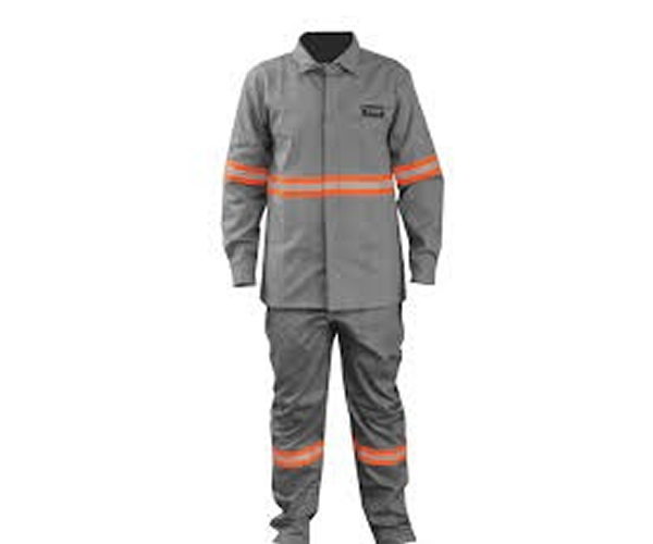 Camisa eletricista NR10 risco 2 cinza claro classe 1 e 2 com refletivo laranja